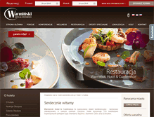 Tablet Screenshot of hotel-warminski.com.pl